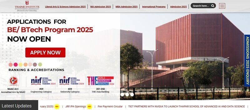 Thapar Institute of Engineering and Technology
